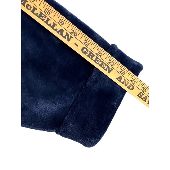 Soma Womens Plush Short Robe L / XL Blue W/Belt & Pockets EUC - Picture 16 of 16